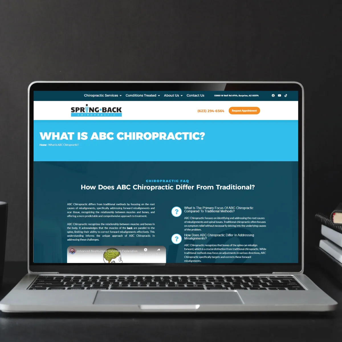 ChiroAuthority chiropractic website